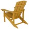 Merrick Lane Riviera Azure Adirondack Patio Chairs With Vertical Lattice Back And Weather Resistant Frame